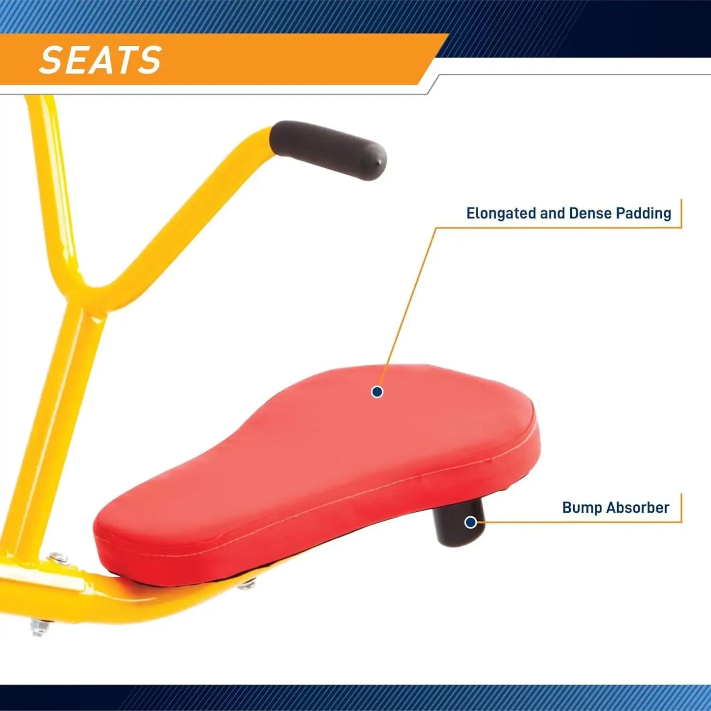 W_Indoor & Outdoor Playground Equipment , 360 Spinning Seesaw, Swing Set for Children Exercises Age 3-12