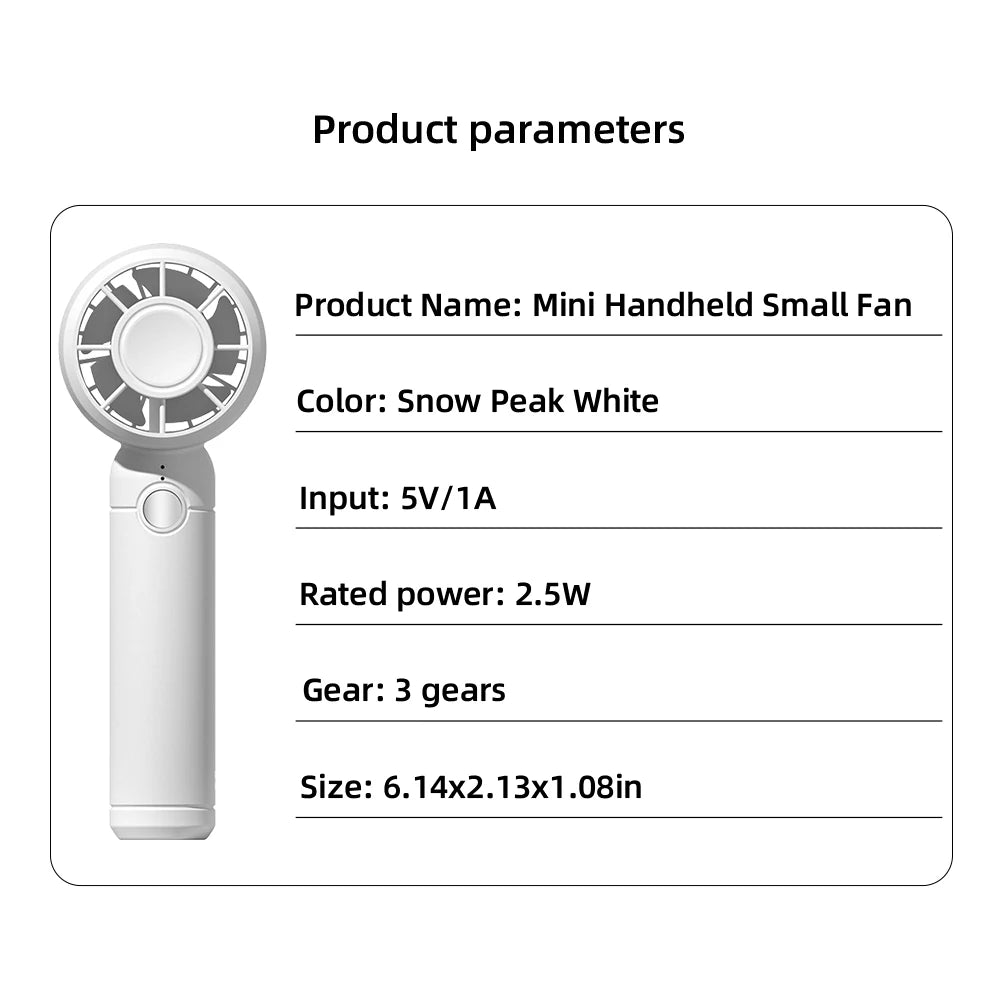 Miflame USB Mini Portable Handheld Rechargeable Fan
