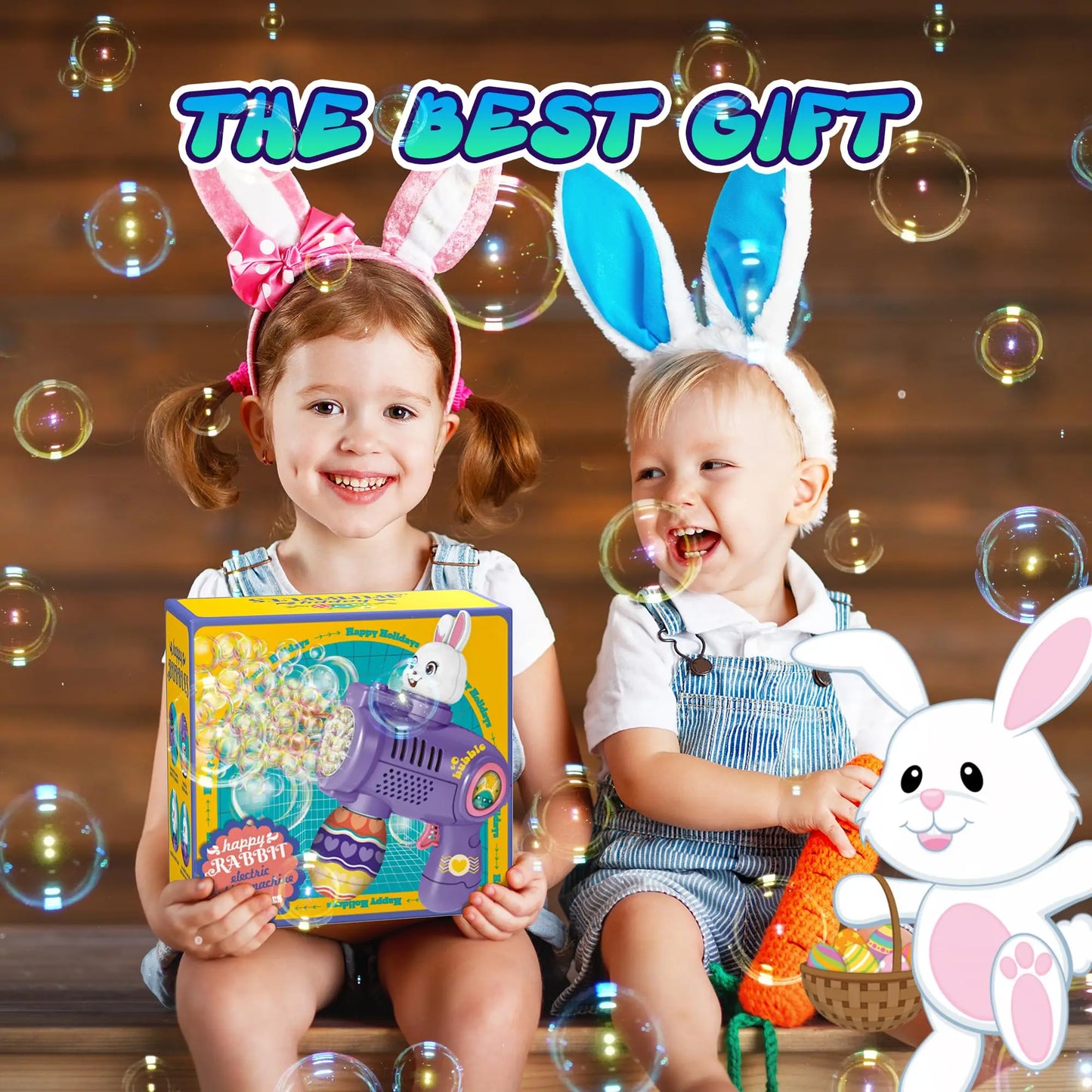Bubble Gun, Bubble Maker Gun,Bubble Gifts for 4 5 6 7 8 9 10 11 12 Years Old Boys Girls,Summer Outdoor Toy Birthday Party Favors