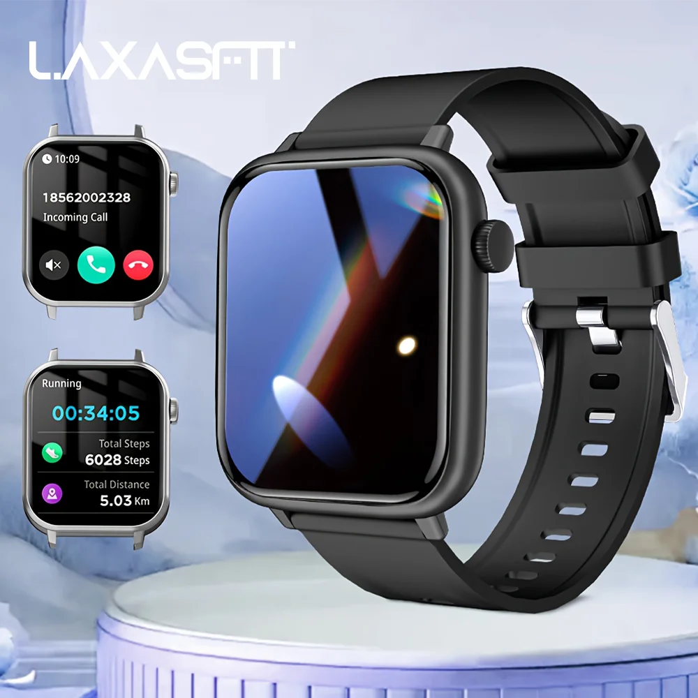 LAXASFIT Waterproof Smartwatch With Bluetooth Call For Android iOS