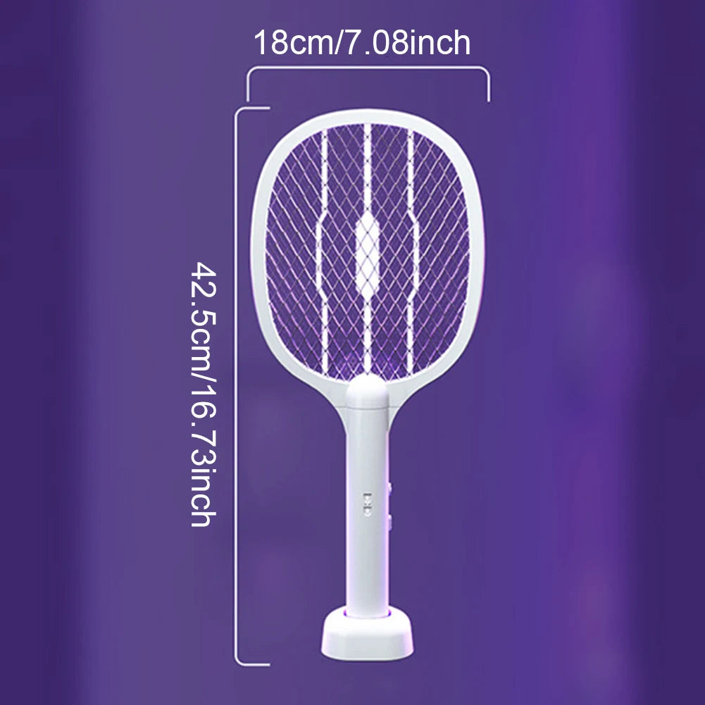 2 In 1 Electric Fly Swatter And Mosquito Trap Lamp Rechargeable
