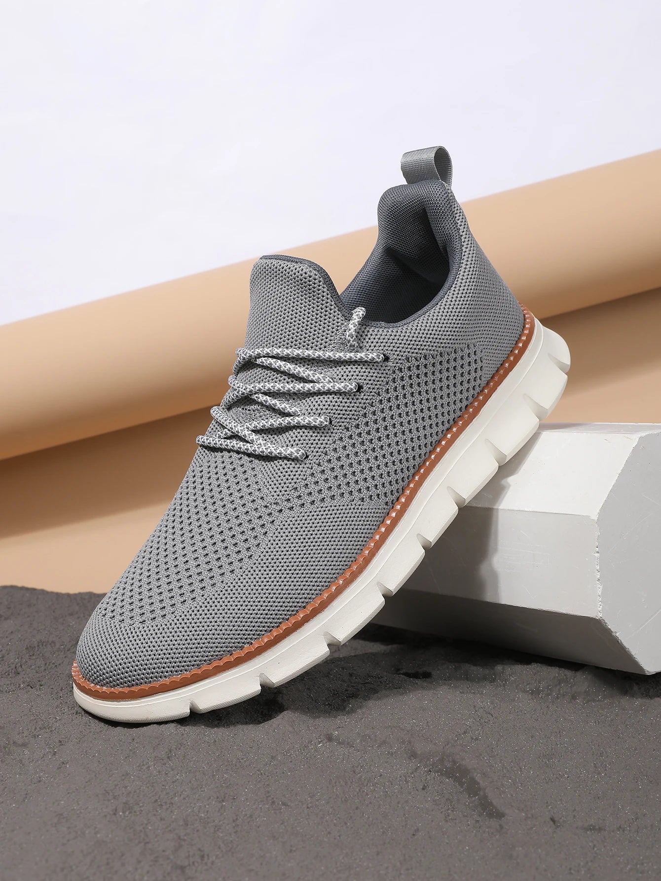 Men Casual Leather Upper Loafers Walking Shoes With Soft Cork Sole