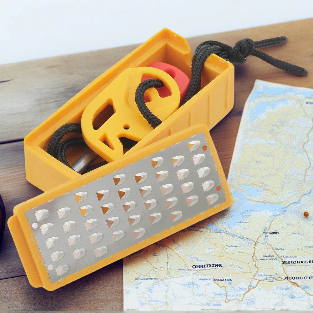 Tinder Maker With Fire Starter Tool Stainless Steel Lightweight Portable Camping