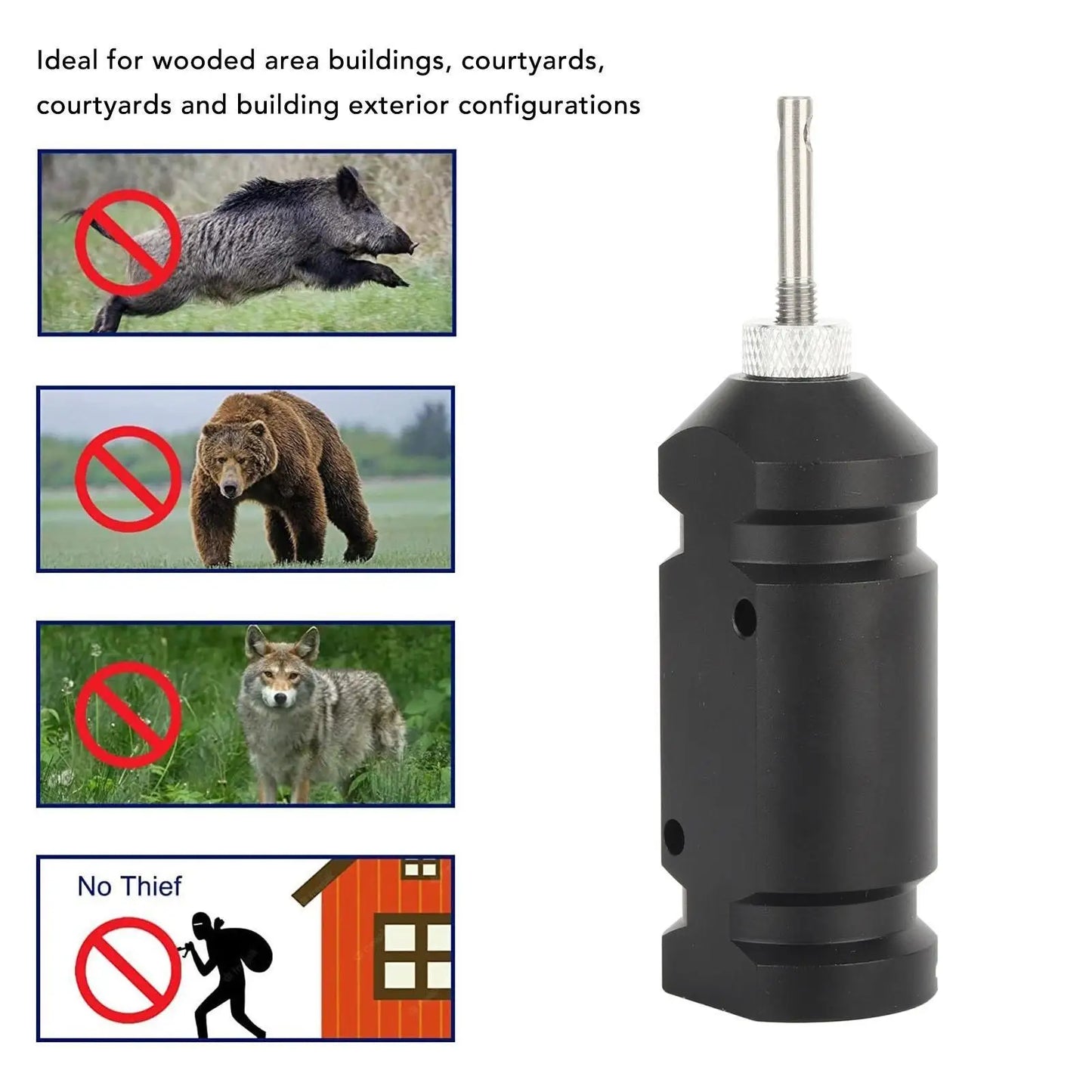 5-Pack Camping Trip Wire Alarm Perimeter Early Warning System Bear Deterrent for Hiking Campsite (Adapter Not Included)