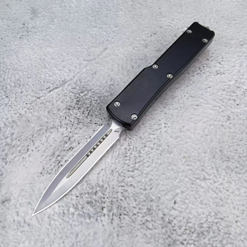 Folding Knife D2 Blade Aluminum Handle Ambidextrous Survival Hunting