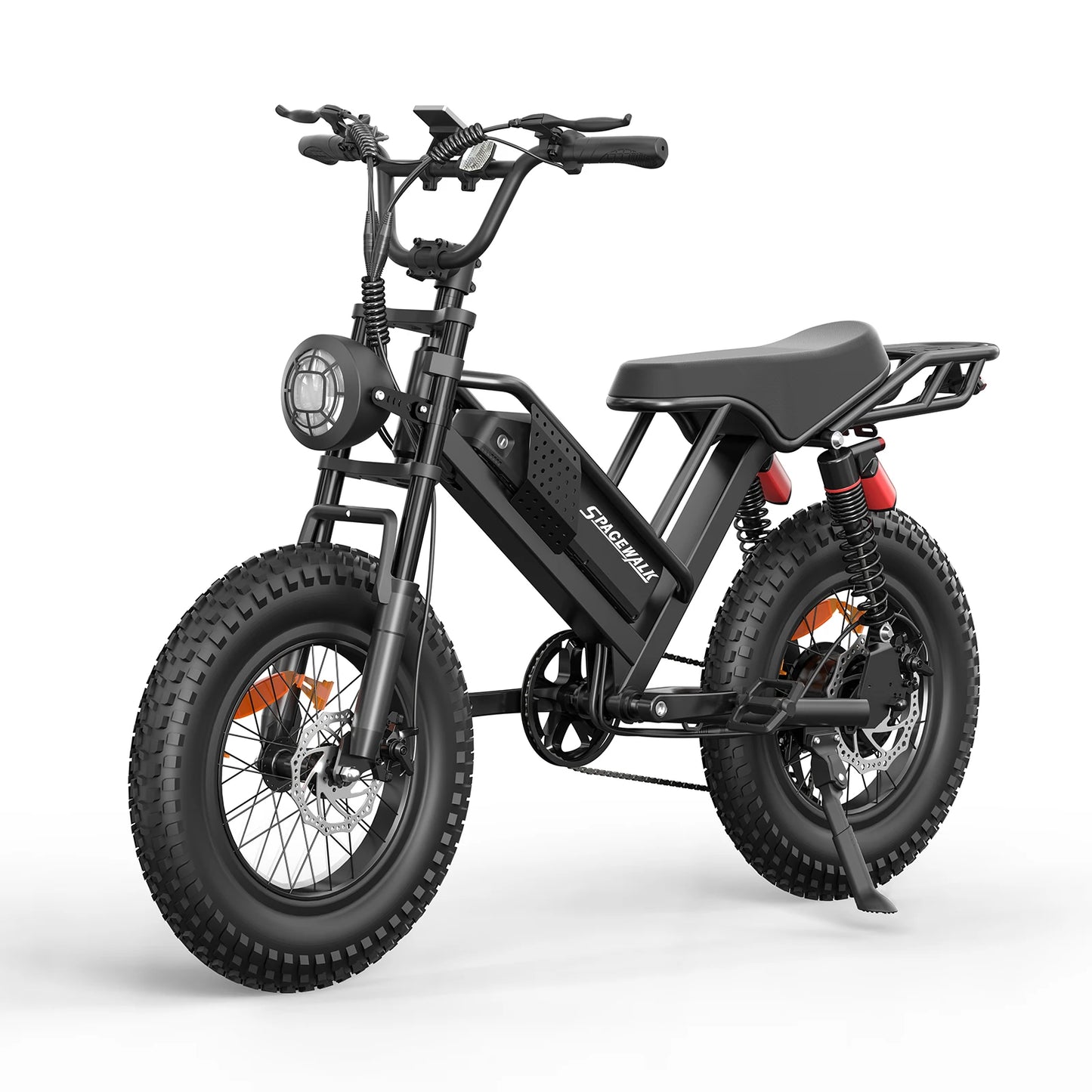 Spacewalk M7 Electric Bike for Adults 750W Electric Bicycle 48V 15AH E Bike 20" Fat Tire Mountain 24.9mph 4X Suspension Ebike