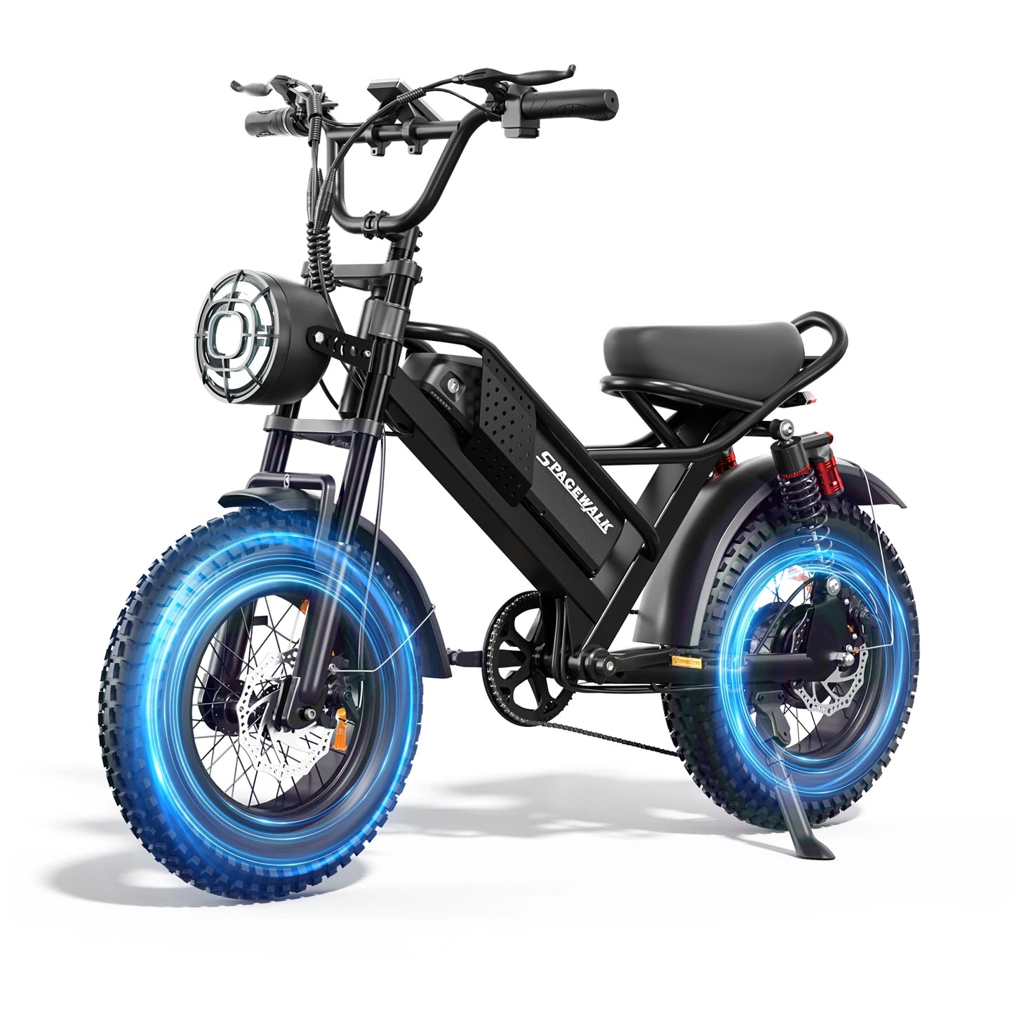 Spacewalk Small Electric Bike,16" Fat Tire Ebike,and Teenagers with 750W Brushless Motor,21.7MPH with Removable 48V/15AH Battery