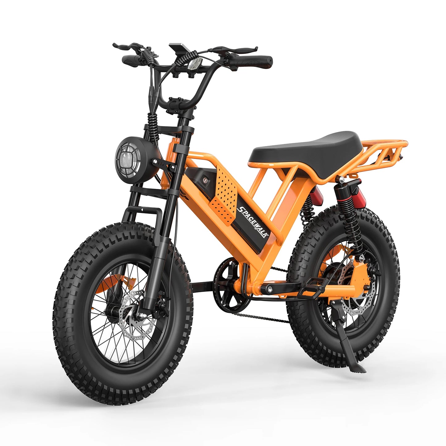 Spacewalk M7 Electric Bike for Adults 750W Electric Bicycle 48V 15AH E Bike 20" Fat Tire Mountain 24.9mph 4X Suspension Ebike