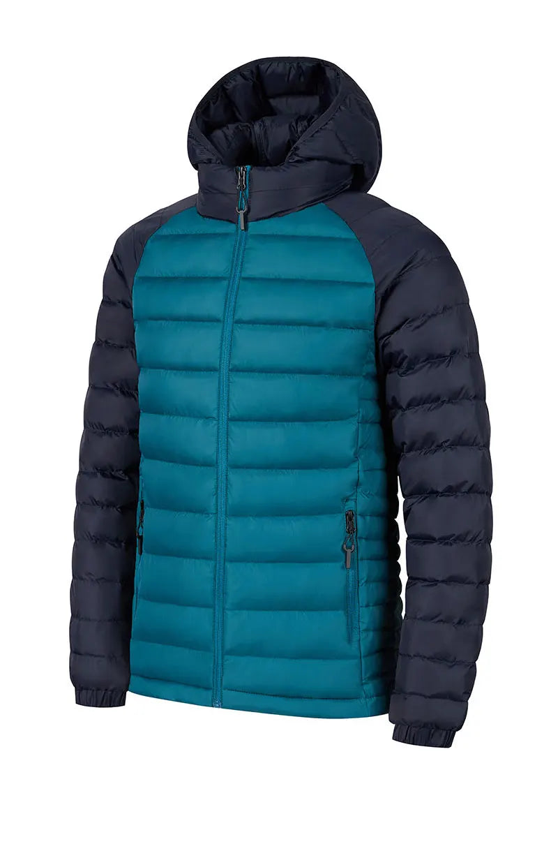 COMXZ Mens Winter Hooded Cotton Jacket With Fleece Lined Parka