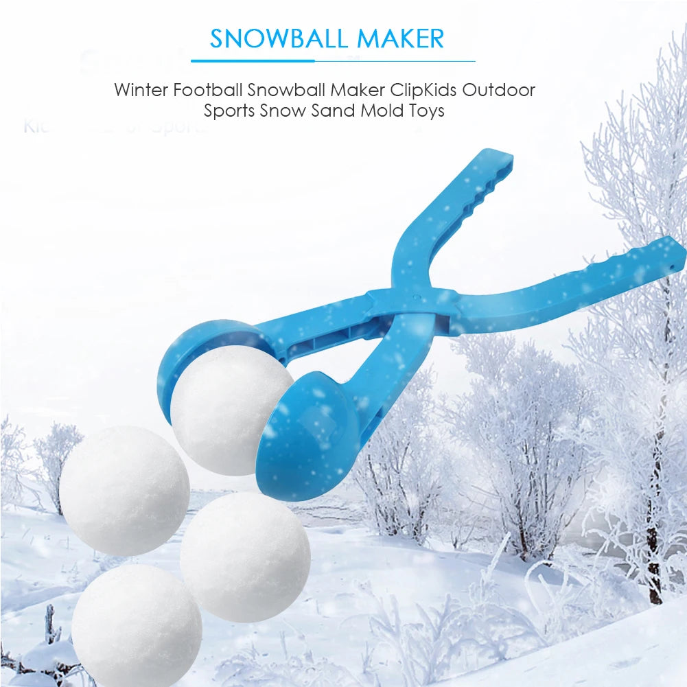 3D Large Round Snowball Maker Clip Winter Snowball Fight Children Beach Play Toy