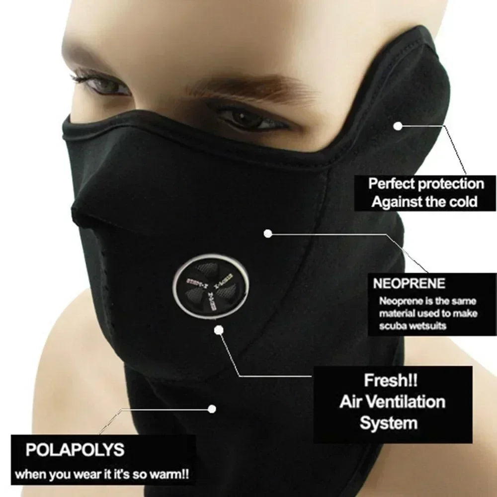 Windproof Neoprene Neck Warmer Gaiter For Outdoor Sports Face Cover