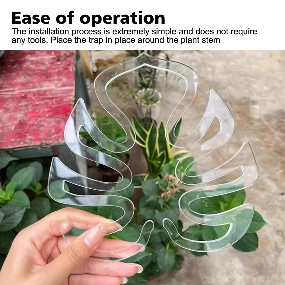 3PCS Monstera Tree Plant Support Turtle Leafs Tropical Landscape Plants Bracket For Home Garden Office Decor