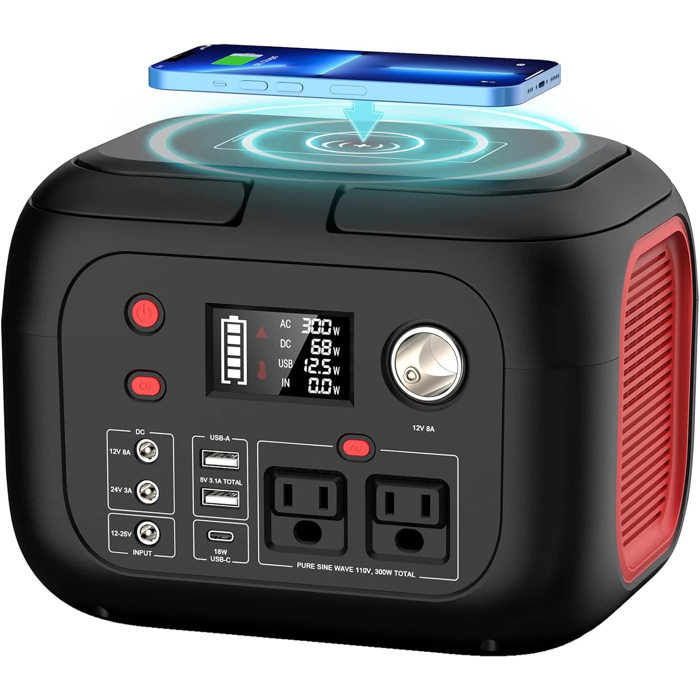 SinKeu 600W Portable Power Station Solar Generator For Camping