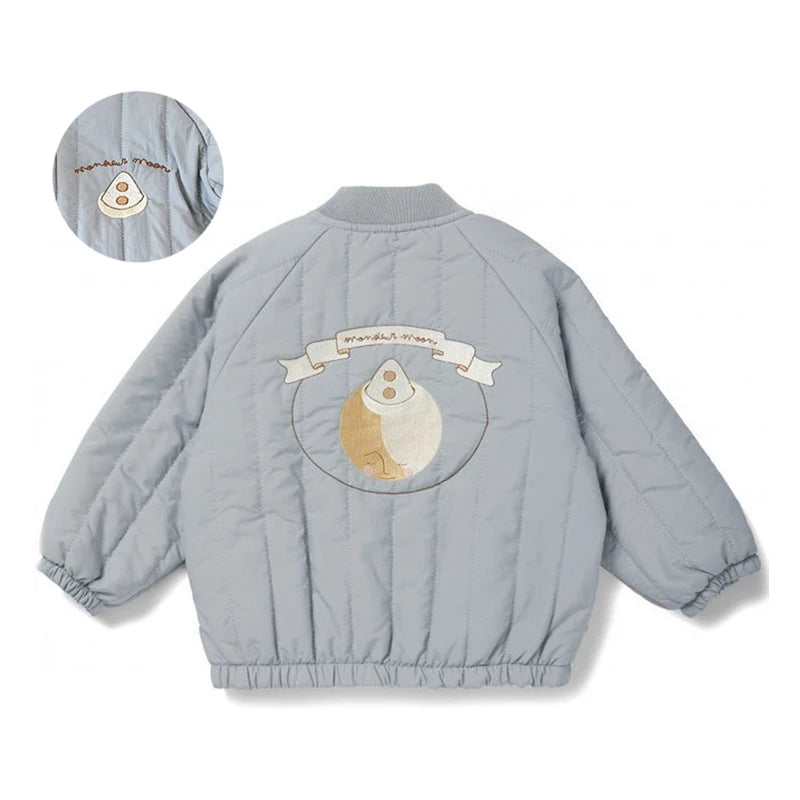 Unisex 4 To 6Y Thickened Cotton Jacket For Autumn Winter Kids Outerwear