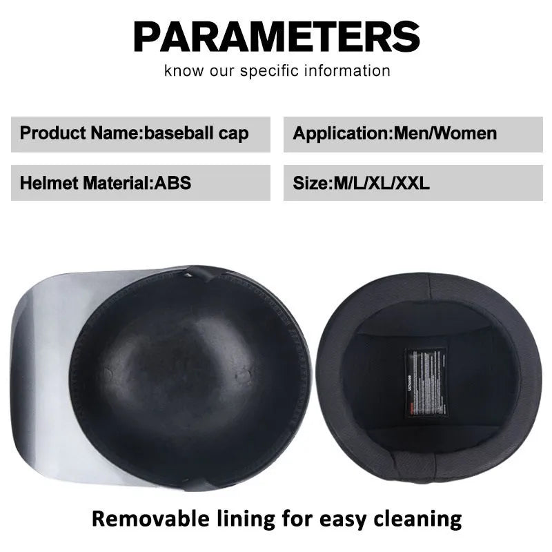 Uchoose Baseball Cap Helmet Motorcycle Vintage Retro Helmets Summer Open Face Scooter Cruiser Chopper Gangster DS Men Women Kid