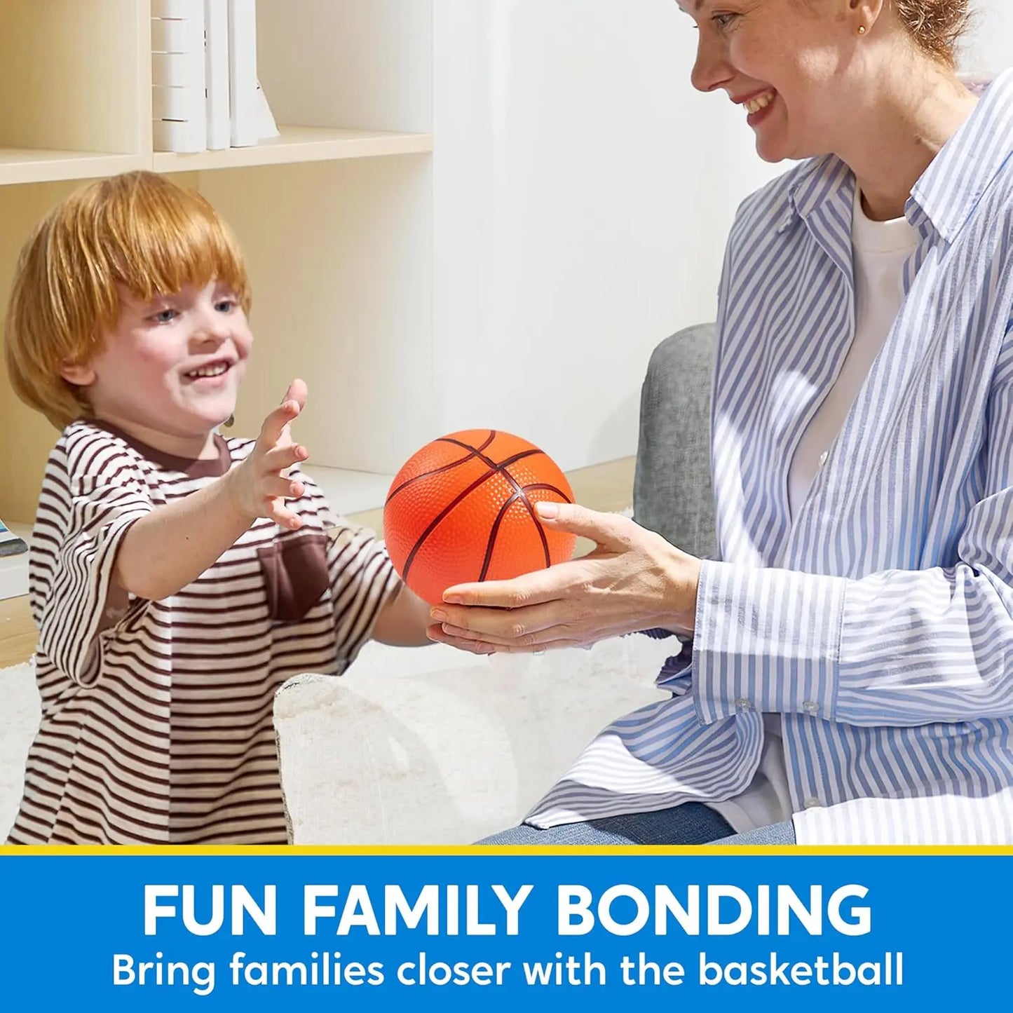 JOYFY 6 PCS Mini Basketballs 5 inches Colorful Small Ball for Basketball Hoop Inflatable Rubber Ball Toys for Toddlers Gift