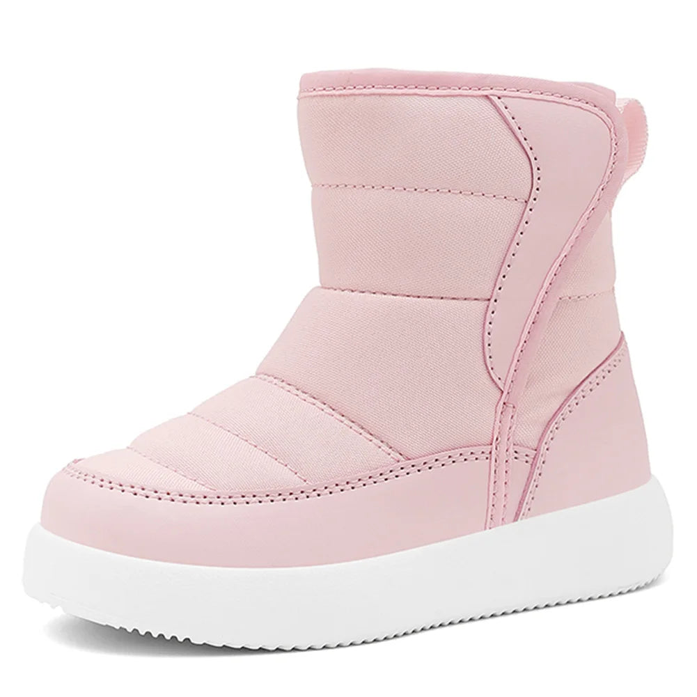 Waterproof Fur Lined Toddler Snow Boots for Boys and Girls Warm Winter Outdoor