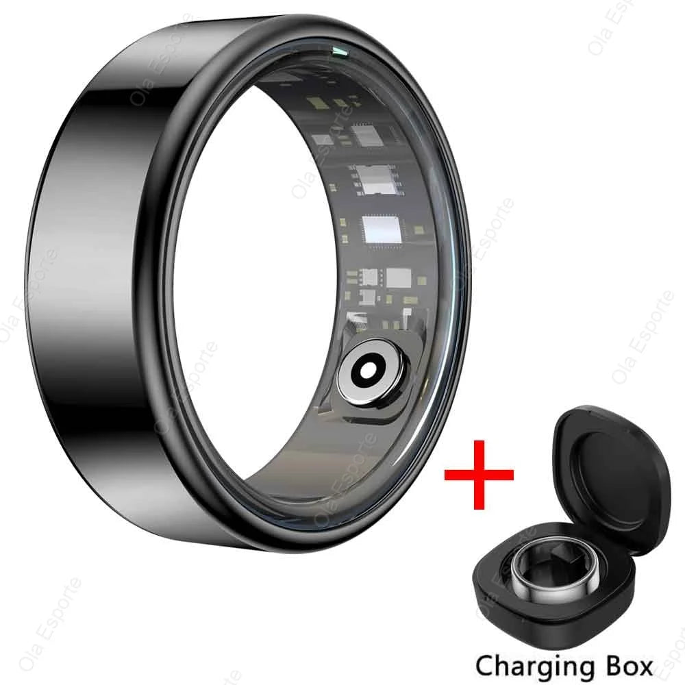 Smart Ring With Heart Rate And SpO2 Monitor IP68 Waterproof