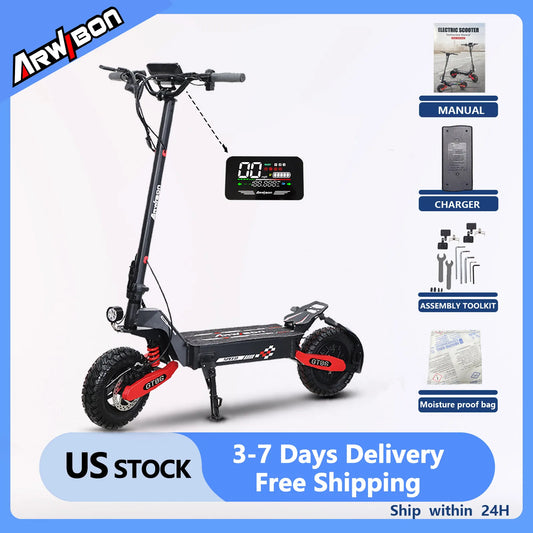 Arwibon GT06 1200W Foldable Electric Scooter For Adults