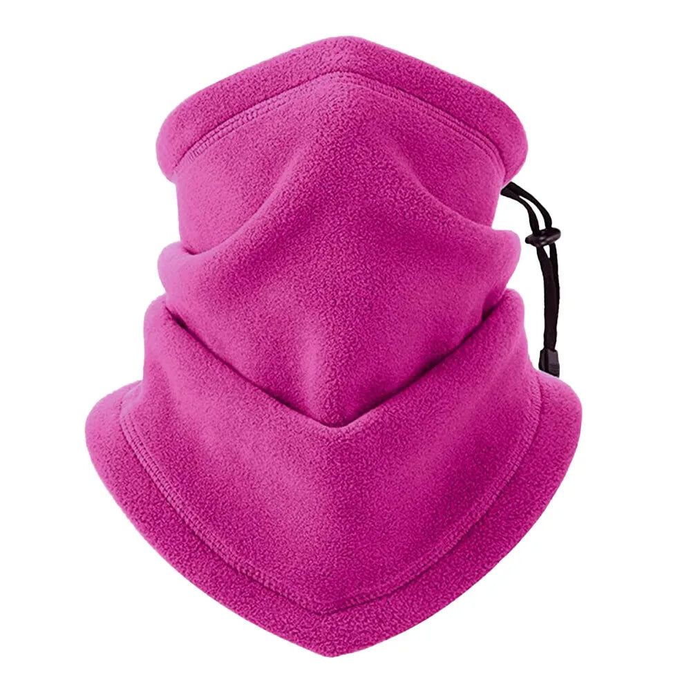Fleece Neck Warmer Winter Scarf Face Mask For Men Women Windproof Hiking Cycling