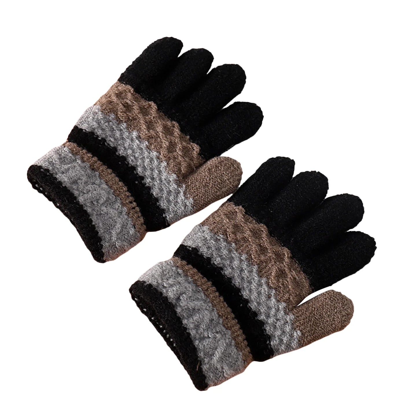 Kids Winter Gloves For Boys And Girls Size 4 To 7 Stretchy Warm Mittens