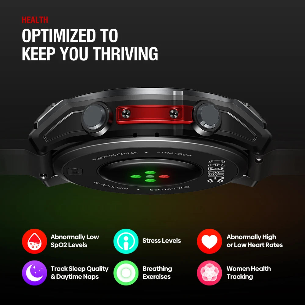 Zeblaze Stratos 4 GPS Smartwatch With AMOLED Display