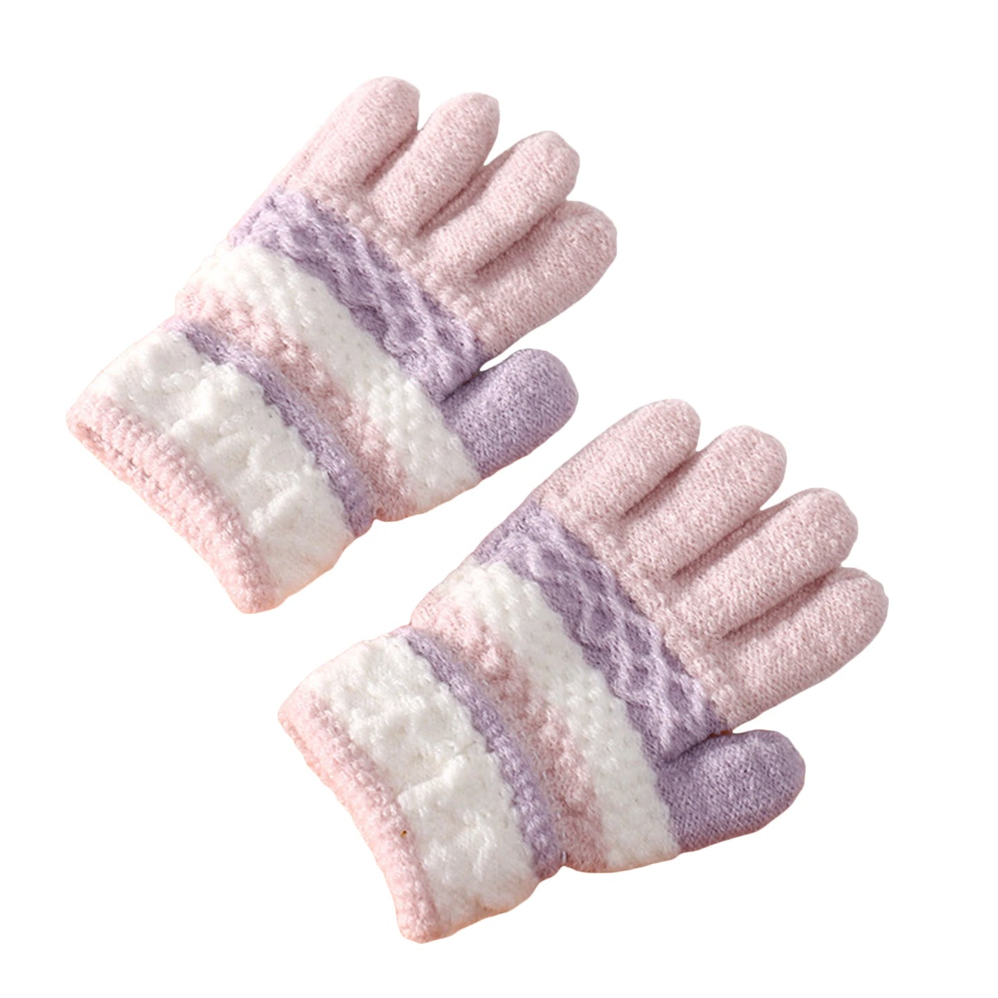 Kids Winter Gloves For Boys And Girls Size 4 To 7 Stretchy Warm Mittens