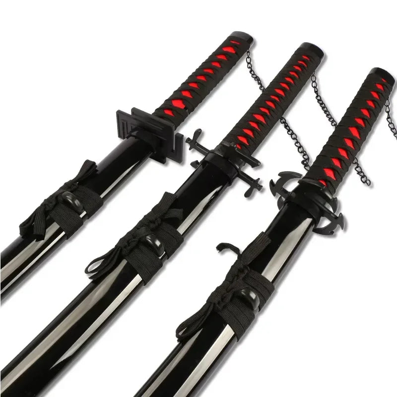 104cm Kurosaki Ichigo Katana Japanese Anime Character Cosplay Weapons Wooden Toy Sword Halloween Props