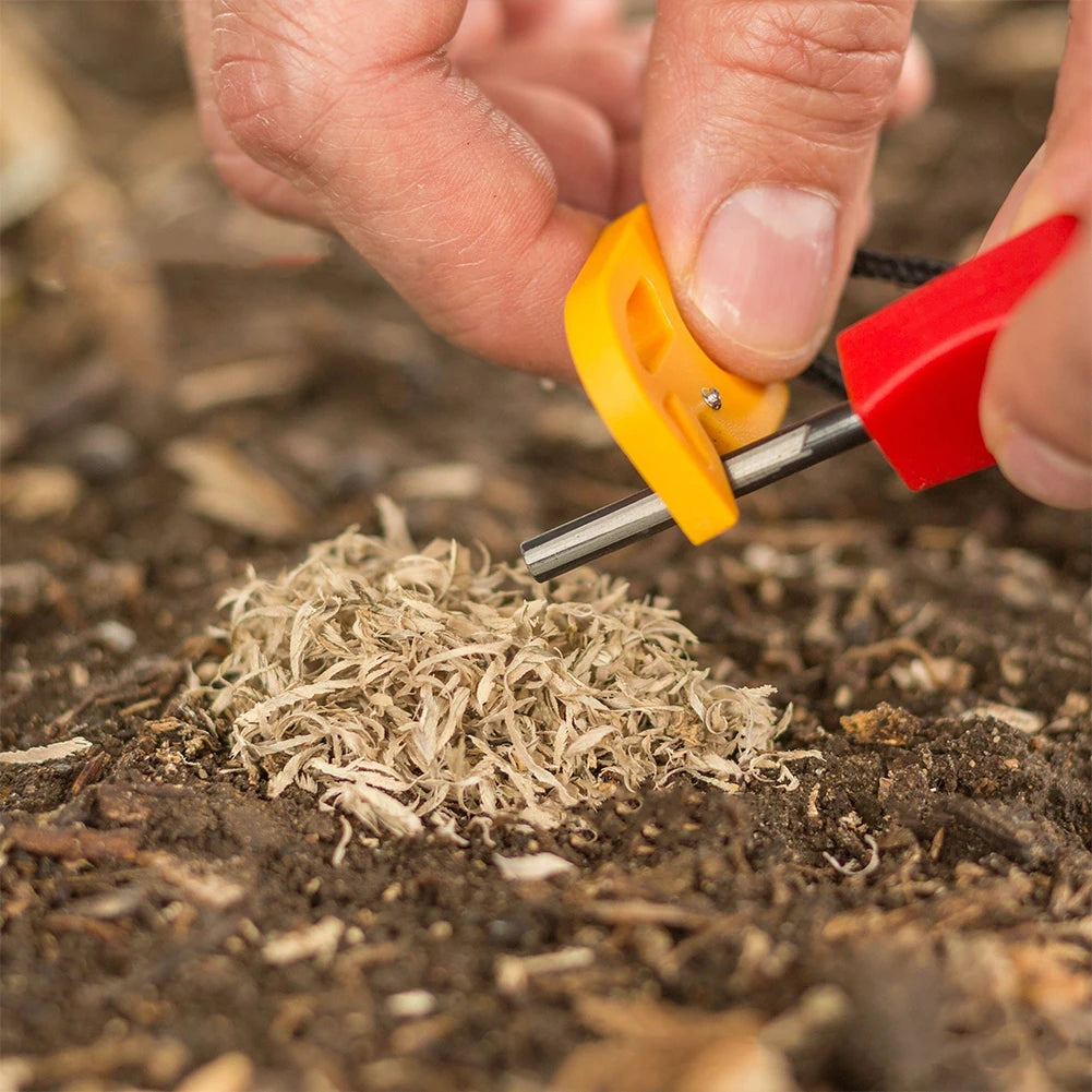 Tinder Maker With Fire Starter Tool Stainless Steel Lightweight Portable Camping