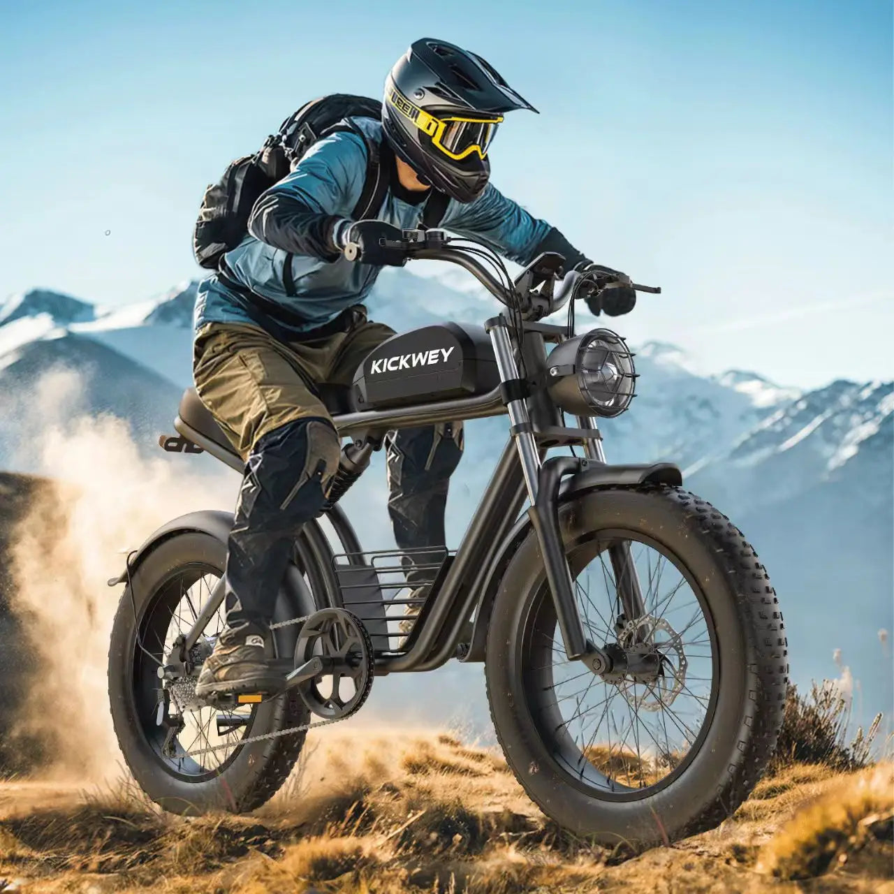 Kickwey K7 1500W Electric Fat Tire Mountain Bike