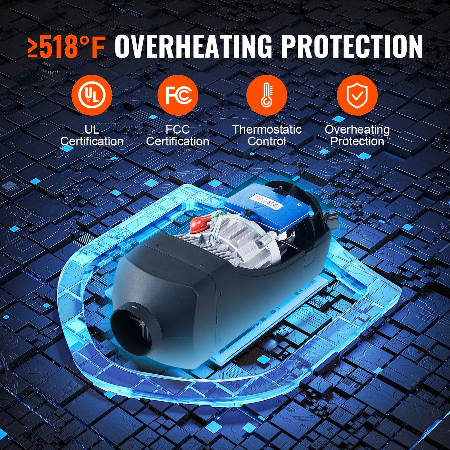SucceBuy Bluetooth App Control Diesel Air Heater for RV