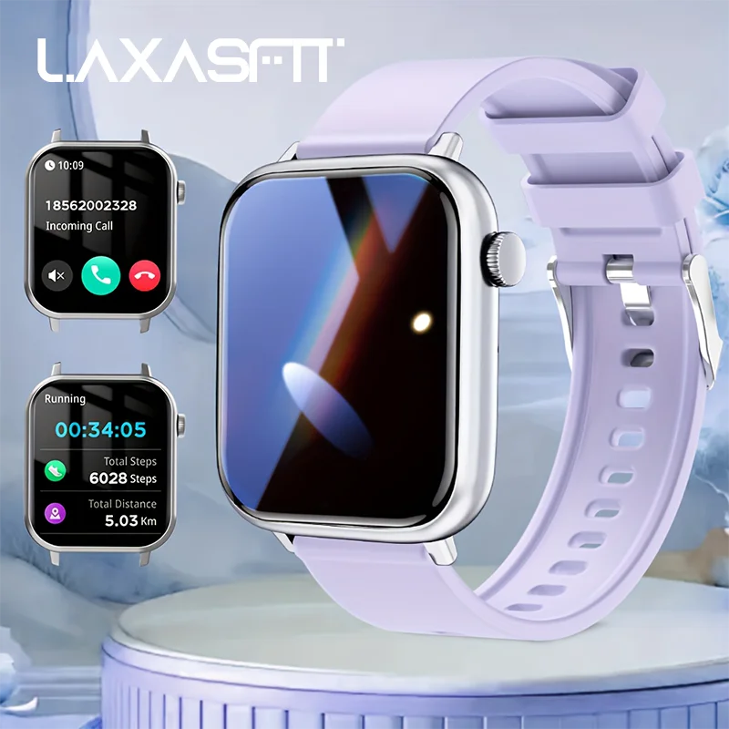 LAXASFIT Waterproof Smartwatch With Bluetooth Call For Android iOS
