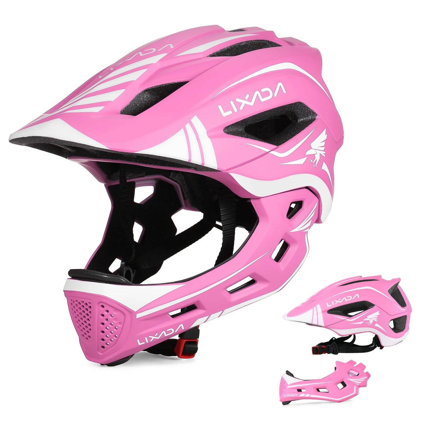 Lixada Kids 2 In 1 Detachable Full Face Cycling Helmet Safety CE