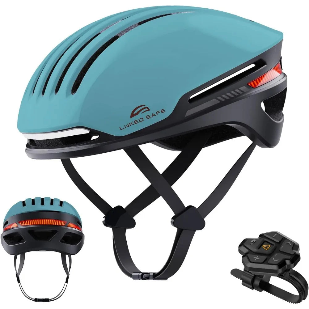 Smart Bike Helmet With Built In Speakers And Brake Lights LED Signals Remote