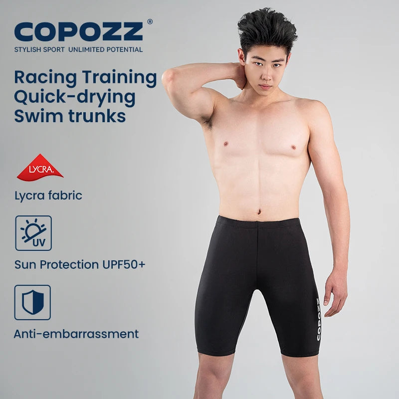 COPOZZ Men UV Protect Rash Guard Surf Shirt Long Sleeve Quick Dry Swimsuit