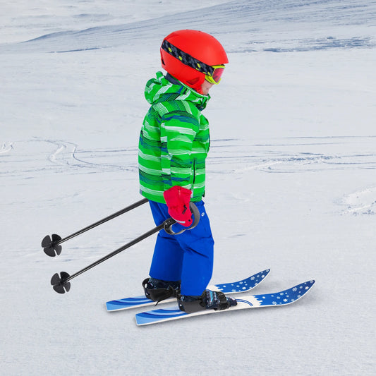 Kids Ski Set With Poles Snow Skis For Beginners 2 To 8 Years Old