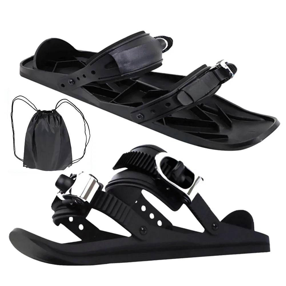 Mini Short Ski Skates Skiboards Snowboard Boots Adjustable For Winter Sports