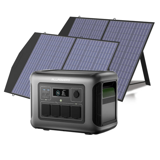 ALLPOWERS R1500 LITE Portable Power Station With Solar Panel