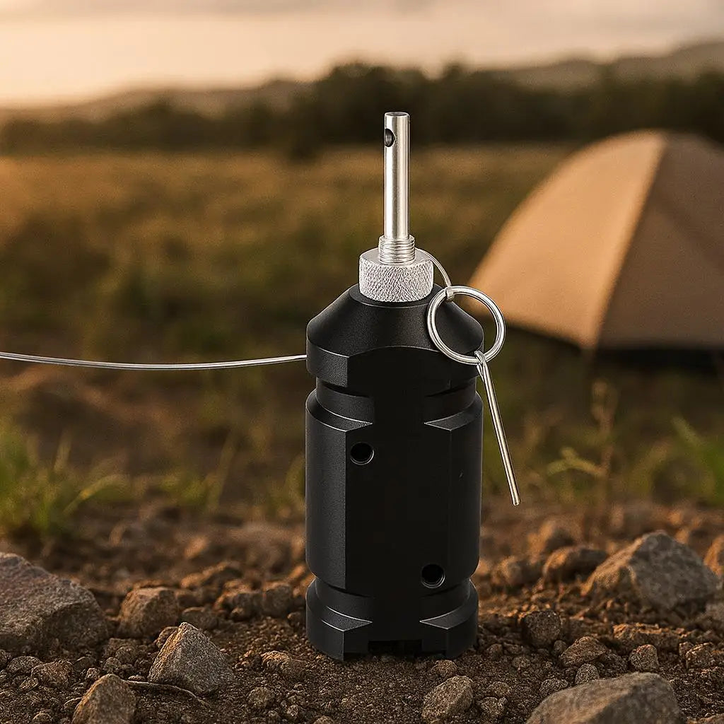 5-Pack Camping Trip Wire Alarm Perimeter Early Warning System Bear Deterrent for Hiking Campsite (Adapter Not Included)