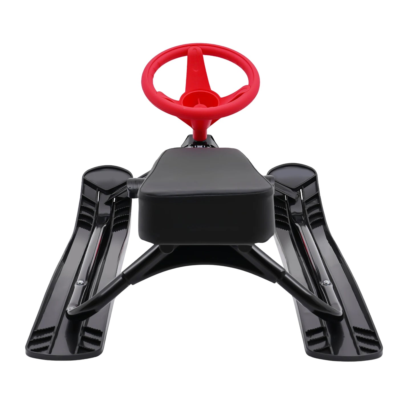 Snow Racer Sled With Steering Wheel Brakes Durable Anti Slip Kids Snow Fun