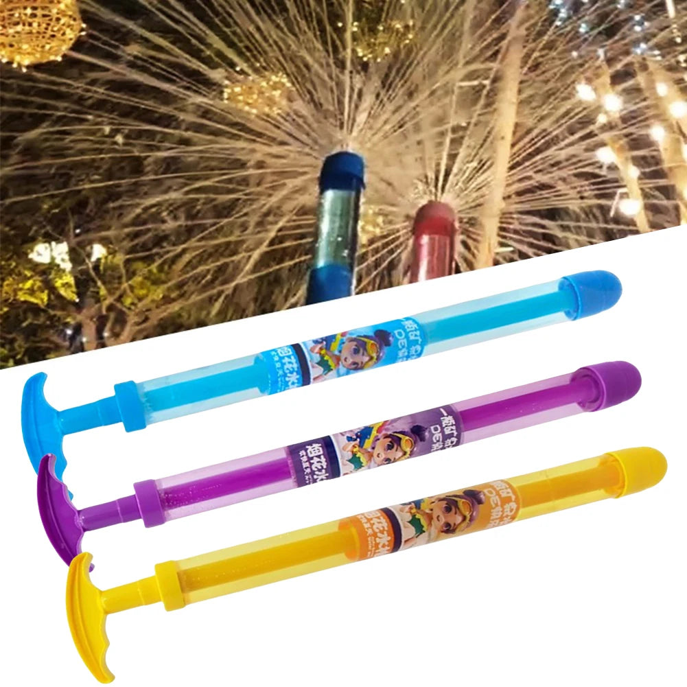 Fireworks Water Gun Beach Water Fighting Toy Pull-Out Sprinkler Toy Large Capacity Tube for Childs Adults for Bathing Pool Party