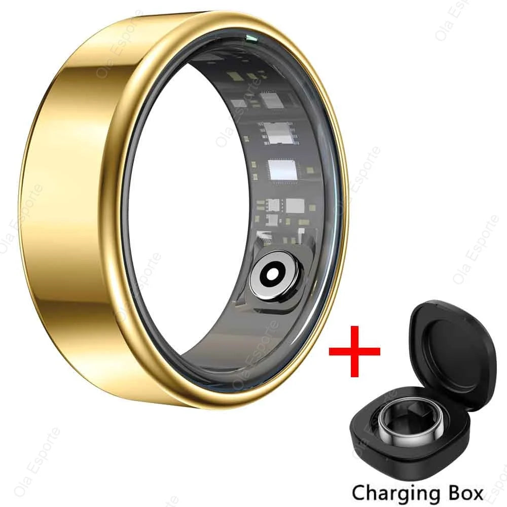 Smart Ring With Heart Rate And SpO2 Monitor IP68 Waterproof