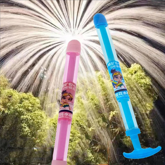 Fireworks Water Gun Beach Water Fighting Toy Pull-Out Sprinkler Toy Large Capacity Tube for Childs Adults for Bathing Pool Party