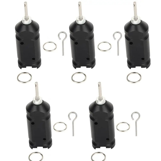 5-Pack Camping Trip Wire Alarm Perimeter Early Warning System Bear Deterrent for Hiking Campsite (Adapter Not Included)