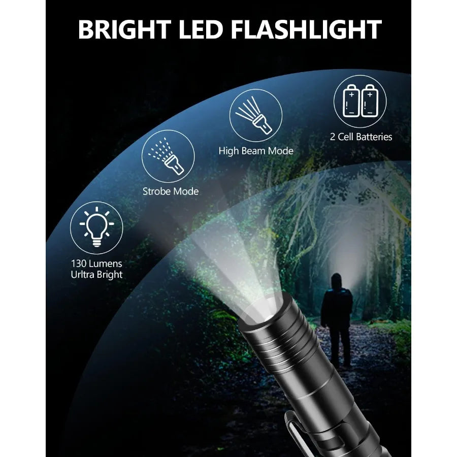 12 In 1 Tactical Pen Self Defense Multitool for Everyday Carry Outdoor Survival