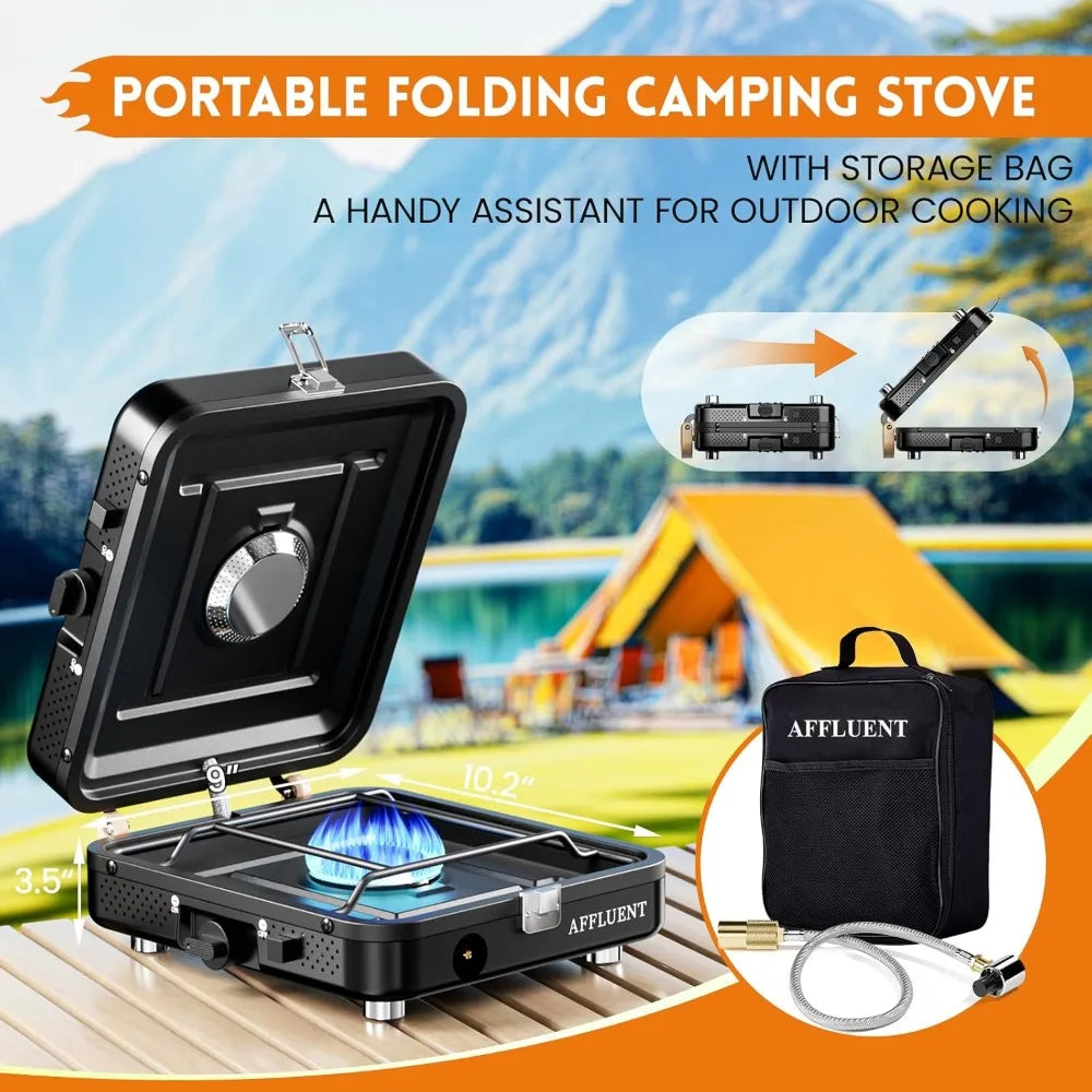 YTYIN 2 Burner Propane Camping Stove Foldable Portable With Ignition