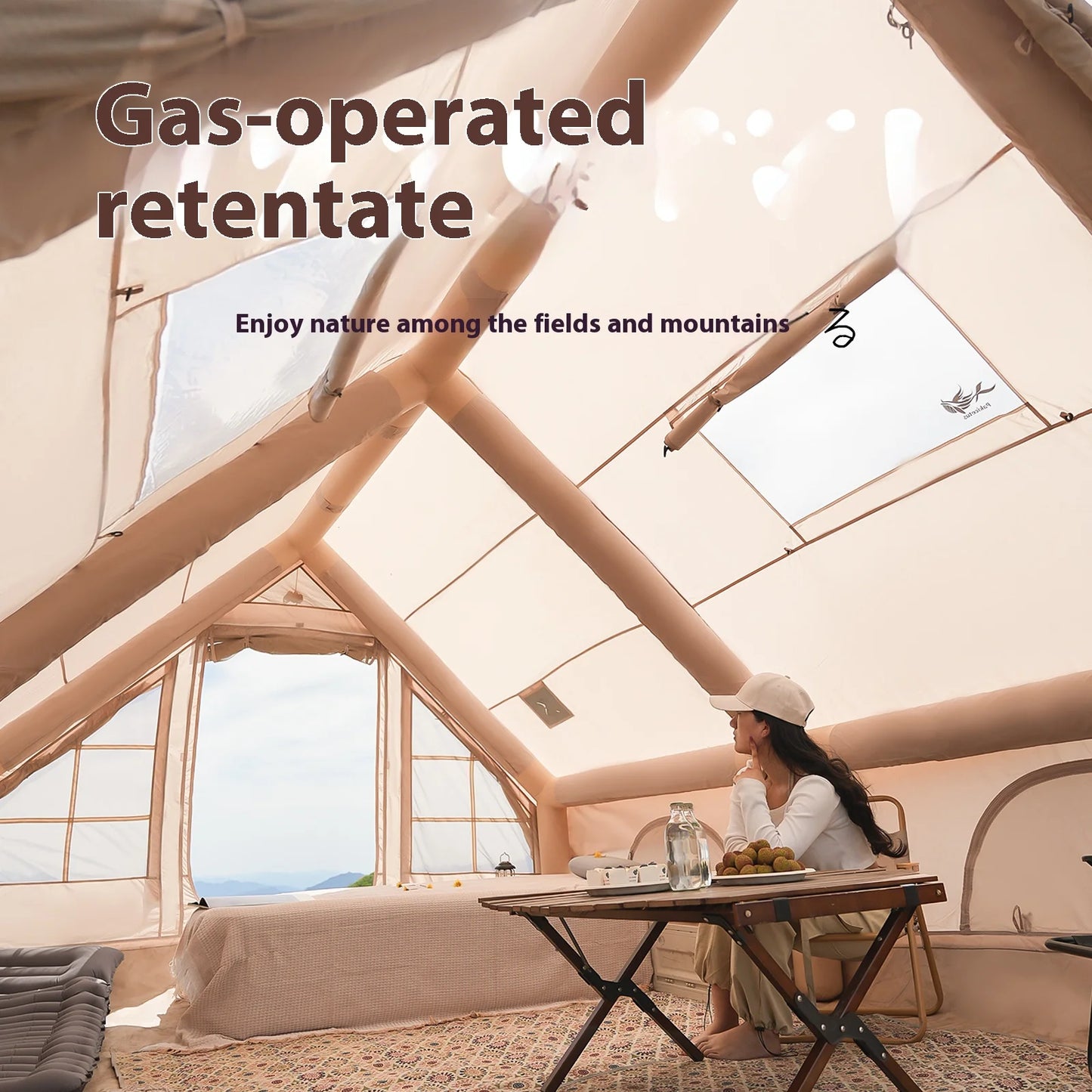 Inflatable Camping Tents For Adults Luxury Family 4 6 8 Person With Stove Plug