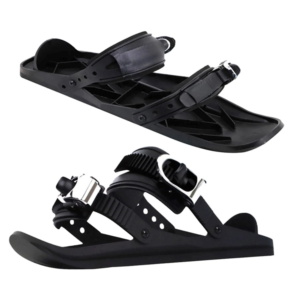 Mini Skating Ski Shoes Adjustable Snow Skates Portable Short Snowboard Boots