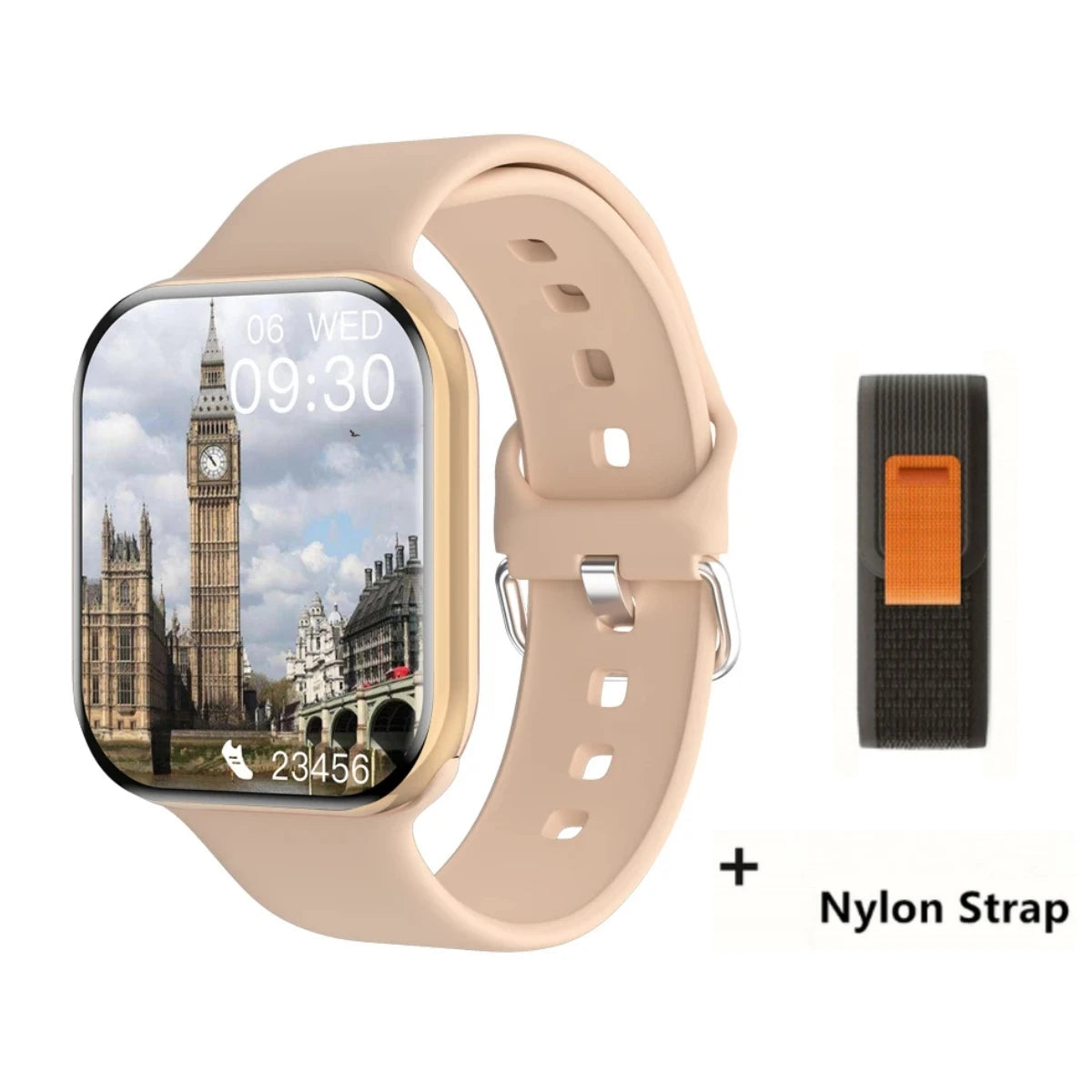 Nishan Apple Watch Style Smartwatch Body Temperature NFC Bluetooth
