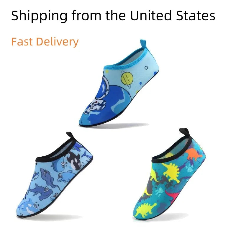 Kids Water Shoes Barefoot Aqua Sport Quick Dry Non Slip Lightweight Beach Pool